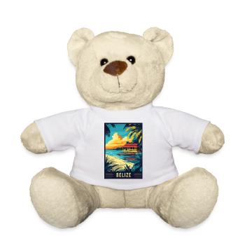 Explore Tropical Paradise of Belize - Teddy Bear - white - Front