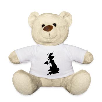 England - Teddy Bear - white - Front