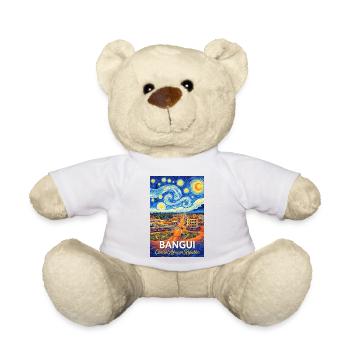 Bangui Cityscape Poster Starry Night - Teddy Bear - white - Front