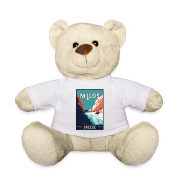 Discover Breathtaking Beauty of Milos in Greece - Teddy Bear - white - Front