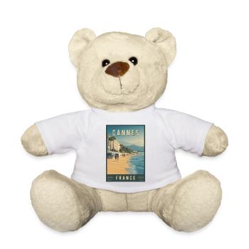 Explore French Riviera and Cannes in France - Teddy Bear - white - Front