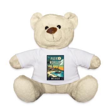 Explore Coastal Charm Puerto Morelos Mexico - Teddy Bear - white - Front