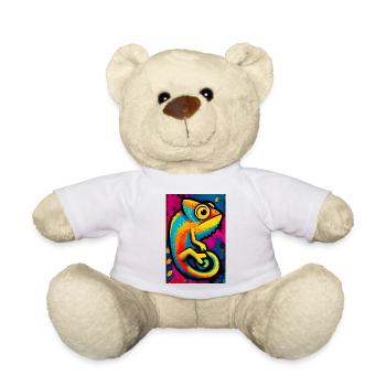 chameleon - Teddy Bear - white - Front