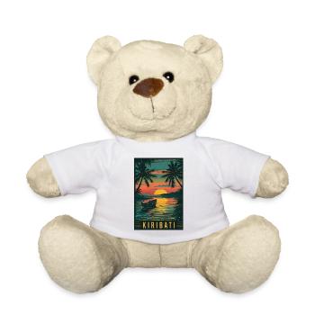 Experience Tropical Island Paradise of Kiribati - Teddy Bear - white - Front