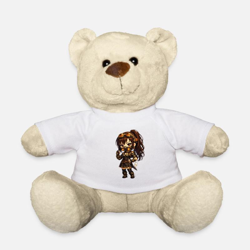 Zuna Steampunk Ninja Fighter - Teddy Bear - white