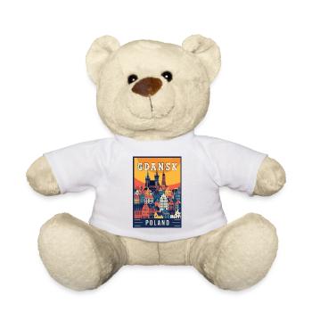 Experience Stunning Gdansk City in Poland - Teddy Bear - white - Front