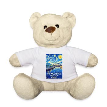 Newcastle Tyne Sternenhimmel Kunstwerk - Teddy - Weiß - Vorne