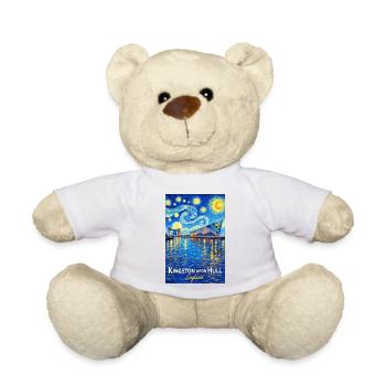 Kingston Hull England Nacht am Wasser - Teddy - Weiß - Vorne
