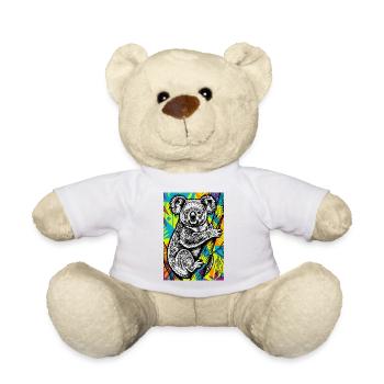 Koala - Nounours - blanc - Devant