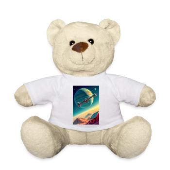 Humanity Finally Finds Its New Home in Space - Teddy Bear - white - Front