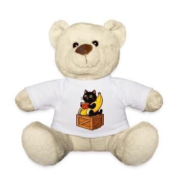 Read book Cat on Banana Costume - Teddy Bear - white - Front