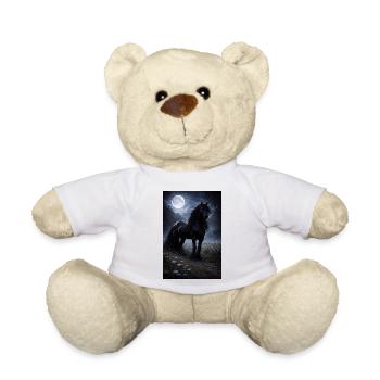 Moonlit Night Horse in Cloud Forest - Teddy Bear - white - Front