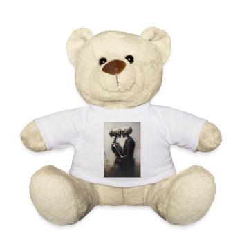 Skeleton couple in the fog - Teddy Bear - white - Front