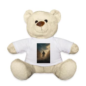 Sorcière dans un champ de maïs brumeux au crépuscule - Nounours - blanc - Devant