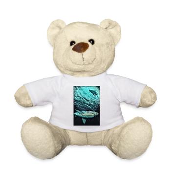 Türkis Unterwasser-Hai-Dynamik - Teddy - Weiß - Vorne