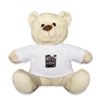 Too specific to explain – Gothic Pink - Teddy Bear - white - Front