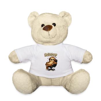 Guck Mich Nicht In Diesem Ton An Frech Büro Spruch - Teddy - Weiß - Vorne