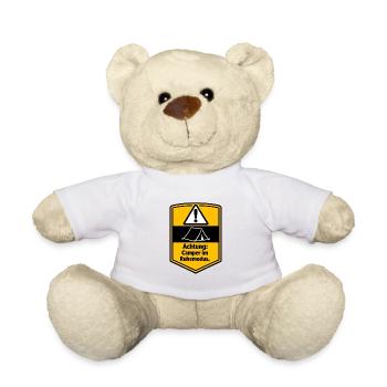 Motorhome, Camper Van, Panel Van - Teddy Bear - white - Front