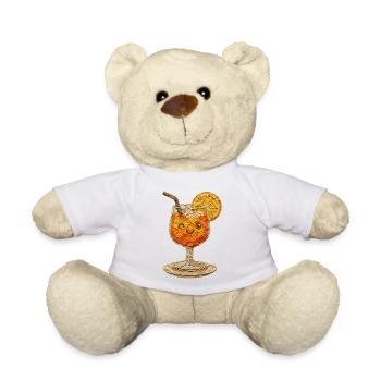 Papiergetränk: Orange Face - Teddy - Weiß - Vorne