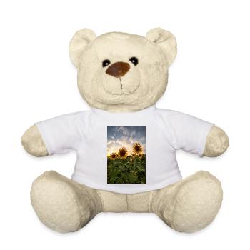 Sunflowers at sunset - Teddy Bear - white - Front