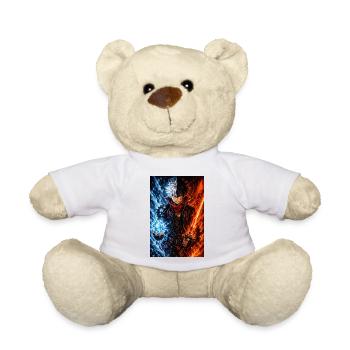 Guerrier avec deux éléments. Feu et glace - Nounours - blanc - Devant