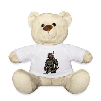 Oni Samurai - Dämonischer Krieger - Teddy - Weiß - Vorne