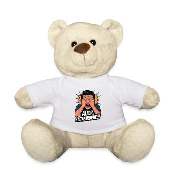 Alter! Katastrophe lustiger Spruch Facepalm - Teddy - Weiß - Vorne