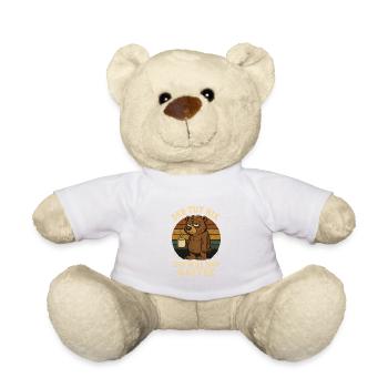 Kaffee Redet Nicht Kaffee Jammert Nicht Bär - Teddy - Weiß - Vorne