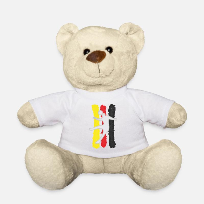 Fußball Logo - Teddy - Weiß