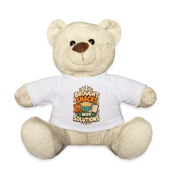 I Brought Snacks Not Solutions - Teddy - Weiß - Vorne