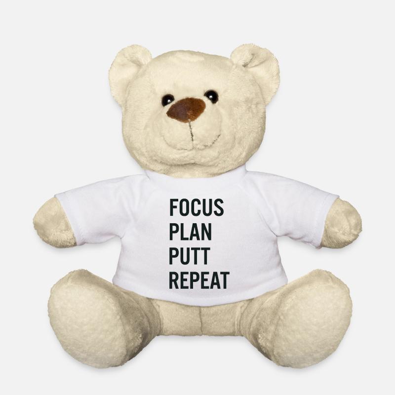 Golf Focus Plan Putt Reapeat - Teddy - Weiß