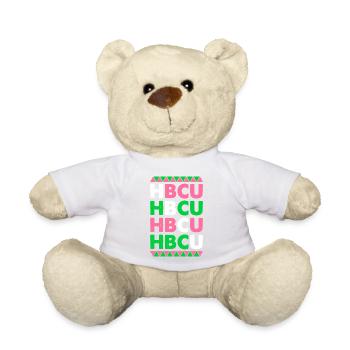 Lettres en majuscule HBCU Pride - Nounours - blanc - Devant