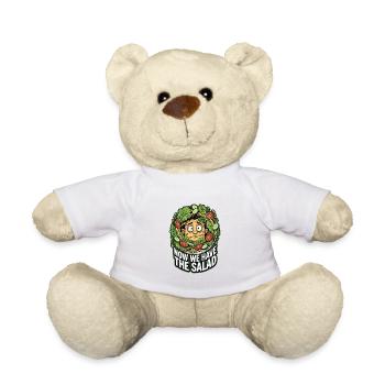 Now we have the salad - Lustiges Denglisch - Teddy - Weiß - Vorne