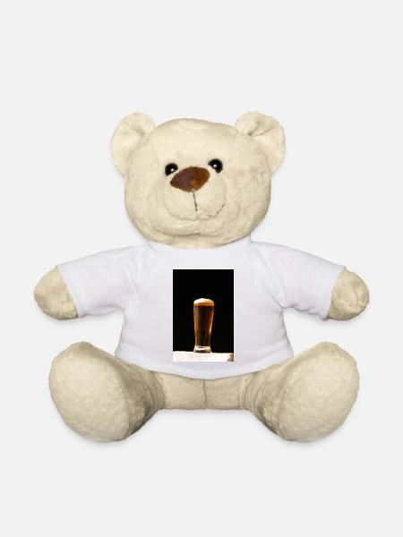 Bierglas Abendlicht - Teddy - Weiß