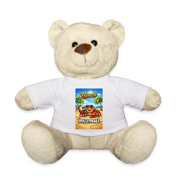 Design d’été pour le volley-ball de plage - Nounours - blanc - Devant