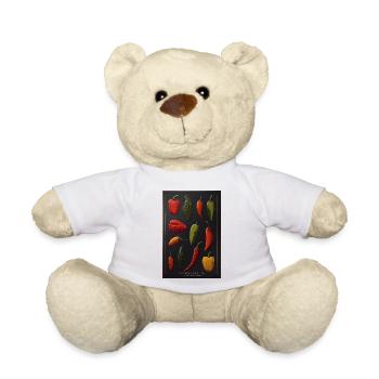 Chili Collective Pepper Sketches - Teddy Bear - white - Front