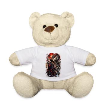Drachenkrieger am Tsukimi-Schrein - Teddy - Weiß - Vorne