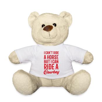 Ich kann kein Pferd reiten, aber ich kann einen Cowboy reiten - Teddy - Weiß - Vorne