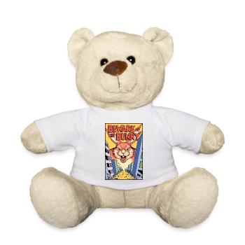 Avertissement concernant la bande dessinée du lapin - Nounours - blanc - Devant