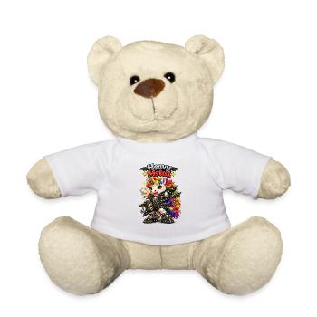 Unicorn Heavy Metal Rainbow Guitar - Teddy Bear - white - Front