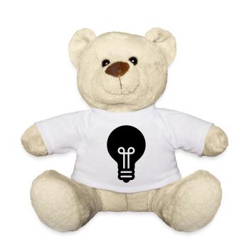 Ampoule, idée, innovation, idéale pour - Nounours - blanc - Devant
