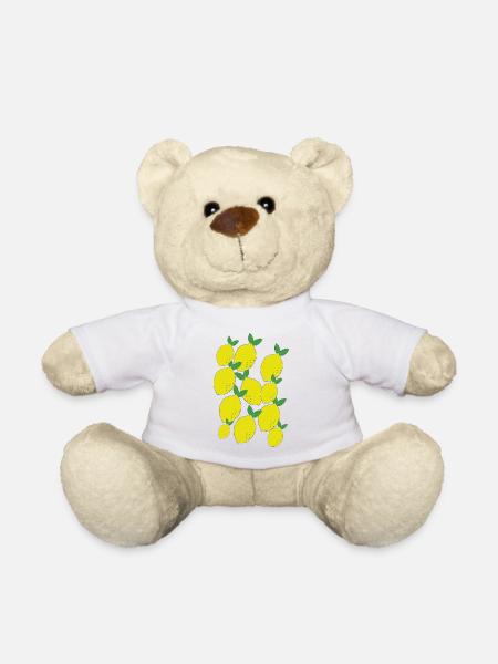 Zitronen haufen - Teddy - Weiß