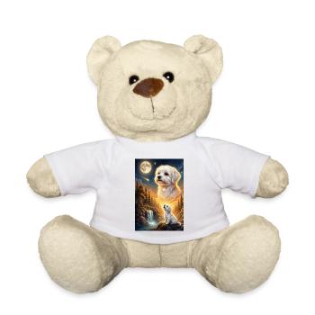 Hurler vers la Lune Mème Dog Maltese - Nounours - blanc - Devant