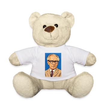 Erich Honecker Caricature (Poster Format) - Teddy Bear - white - Front