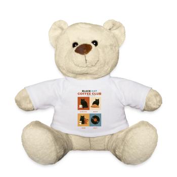 Black Cat Coffee Club Panels - Nounours - blanc - Devant