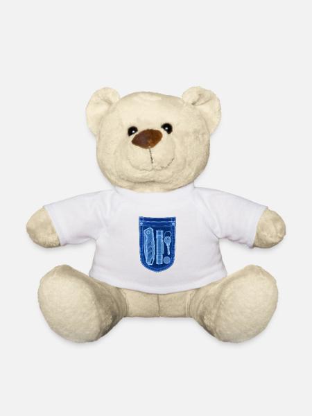 X-ray Tool Shield Motif - Teddy Bear - white