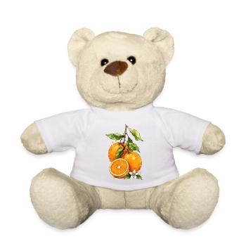 Wasserfarben Orangenblüten - Teddy - Weiß - Vorne