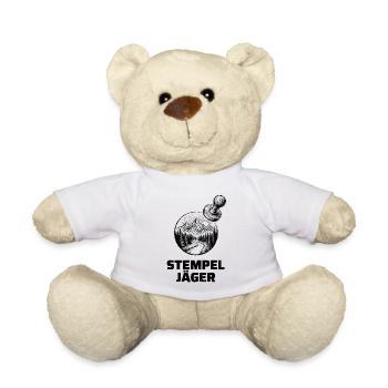 Stempeljäger – Für Wanderer & Stempelsammler - Teddy - Weiß - Vorne