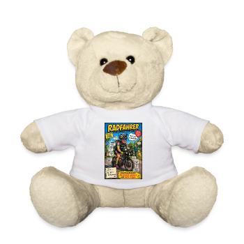 Der Radfahrer – nur noch eine kleine Runde - Teddy - Weiß - Vorne