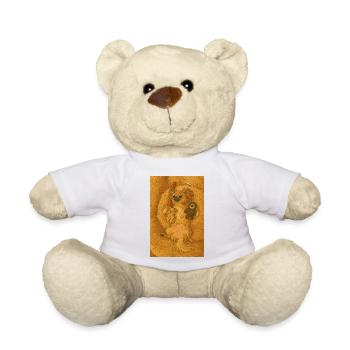Mila Flauschiger Kuschelhund mit Spielzeugfreunden - Teddy - Weiß - Vorne